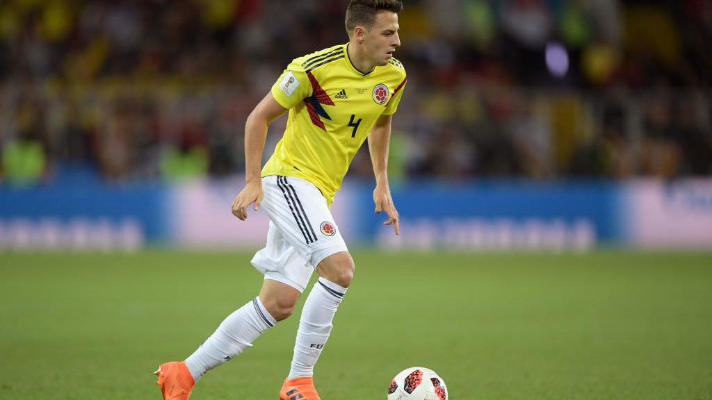 Santiago Arias, durante un partido del Mundial de Rusia con Colombia.