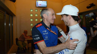 Tost, con Gasly.