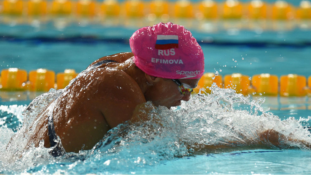 La rusa Efimova, ganadora de los 100 m braza