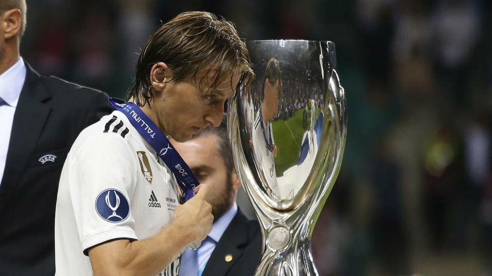 Modric, en la Supercopa de Europa