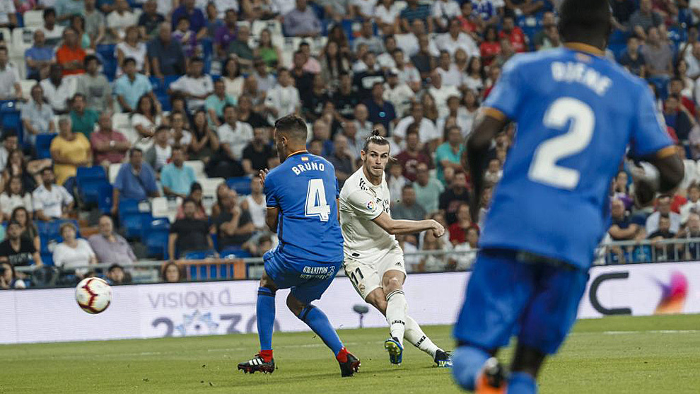 Gareth Bale scores.