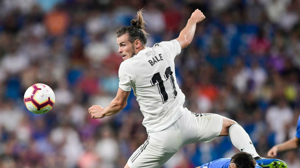 Bale, en el debut del Madrid en Liga este curso ante el Getafe