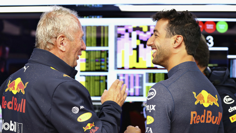 Marko, junto a Ricciardo