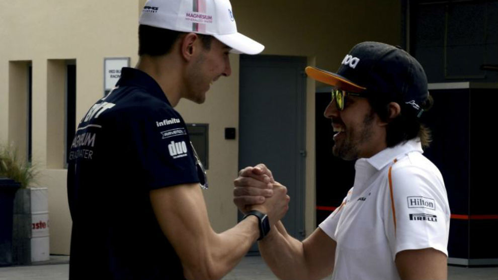 Esteban Ocon and Fernando Alonso