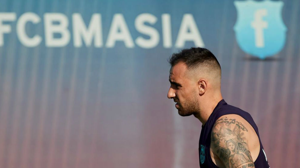 Alcacer, during a training session