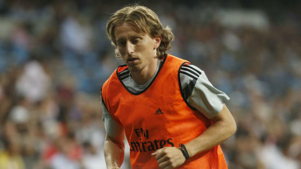 Real Madrid Croatian midfielder Luka Modric