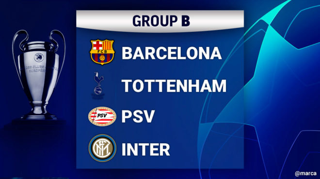 Barcelona get handed tough draws in the group stage