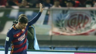 Messi se disculpa ante los hinchas de River tras marcarle en el...
