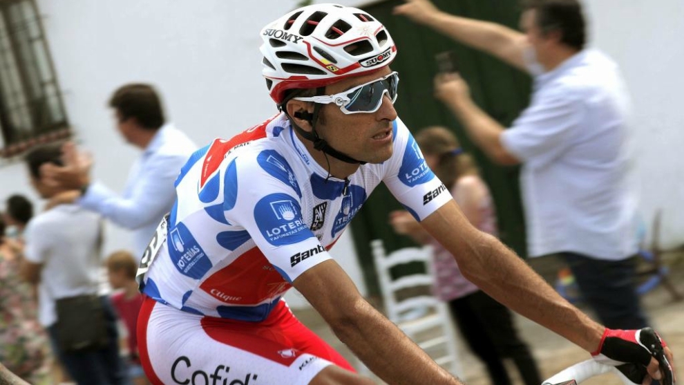 Mat, durante la 10 etapa de la Vuelta.