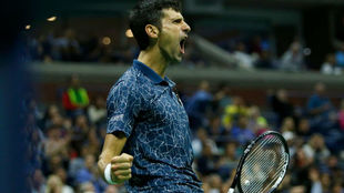 Djokovic celebra el triunfo en el US Open