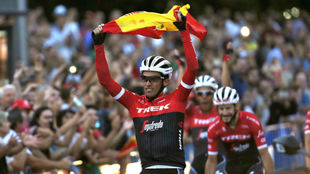 Alberto Contador el da que se despidi del ciclismo.