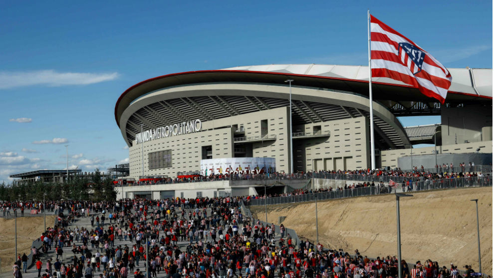 El Wanda Metropolitano el da de la inauguracin