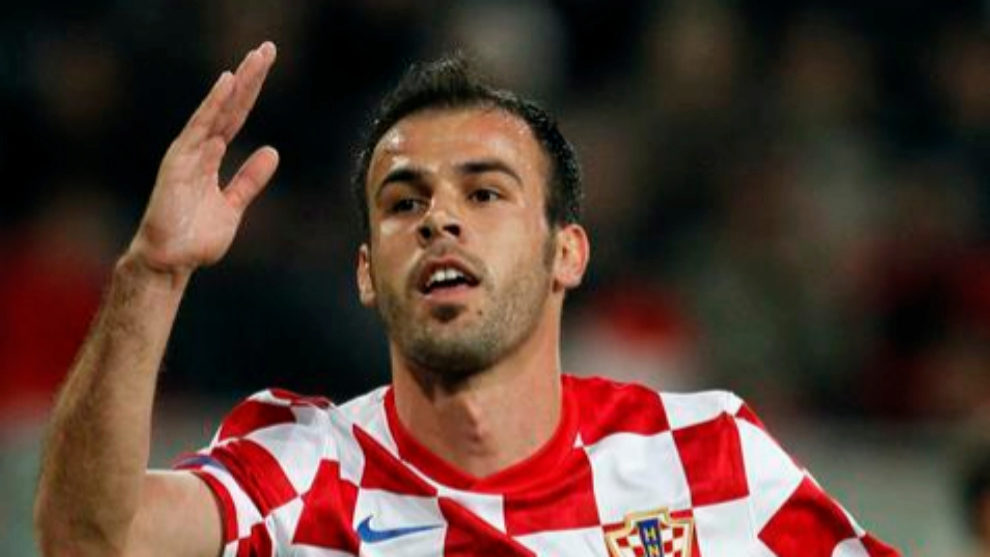 Mate Bilic en un encuentro con Croacia.