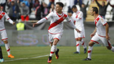 lex Moreno, celebrando un gol con el Rayo Vallecano la pasada...