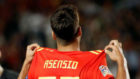 Asensio celebra su primer gol a Croacia
