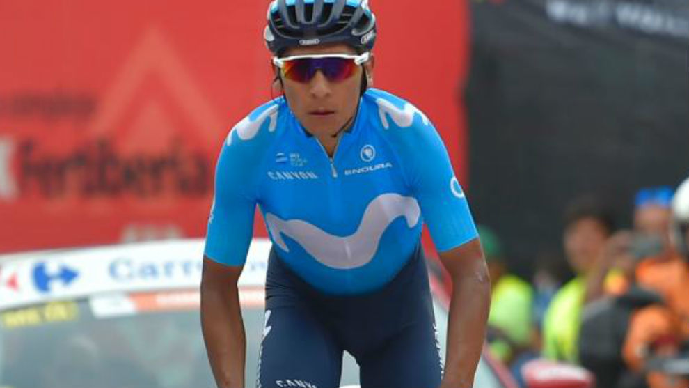 Nairo Quintana en la Vuelta a Espaa.