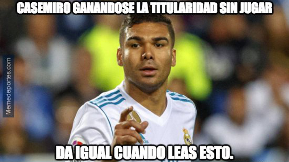 Casemiro guarantees a starting spot without playing. It doesnt matter...