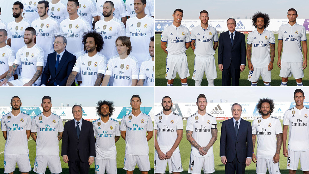Ramos, in his photos as captain, with the armband in the most recent