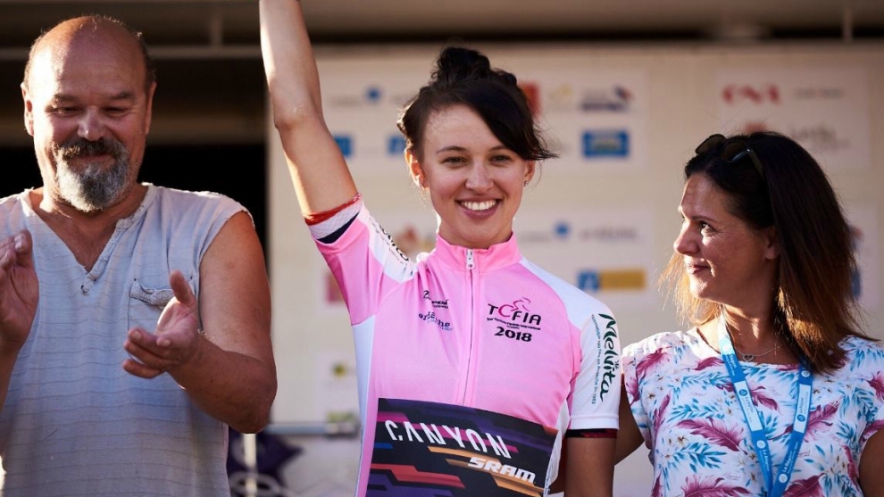 Katarzyna Niewiadoma, nueva lder del Tour de l&apos;Ardeche.