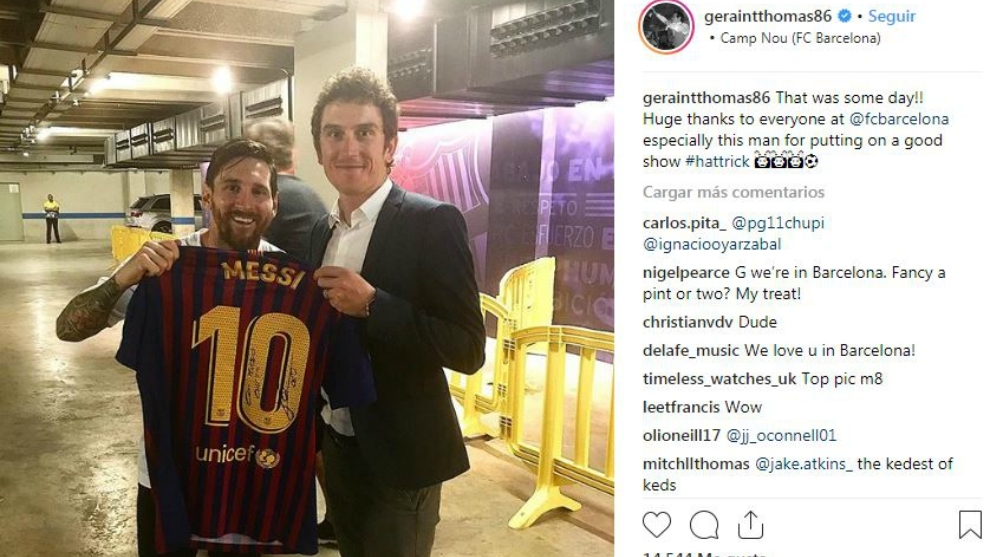 Thomas, espectador de lujo el Camp Nou | Marca.com
