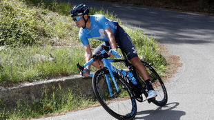 Mikel Landa, este mircoles en el Giro della Toscana.