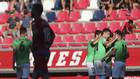 Los jugadores del Almera celebran el gol de Juan Carlos Real en Los...