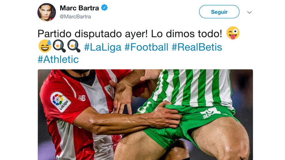 Tweet by Marc Bartra