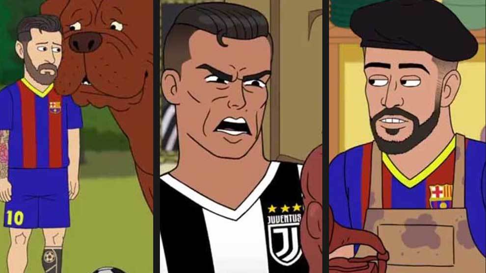 Piqué y Messi hacen enfadar a Cristiano, se la juegan, en el reality de  moda 