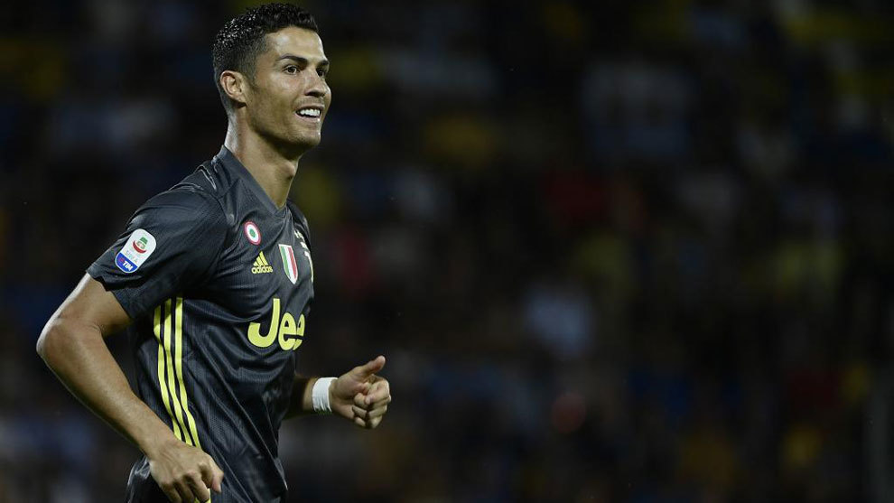 Cristiano Ronaldo runs during the Italian Serie A football match...