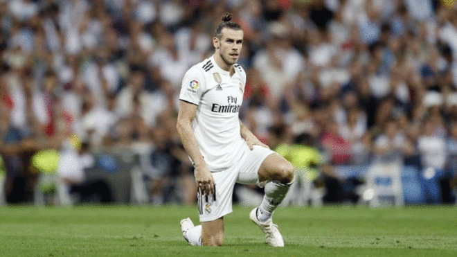 Garteh Bale during the derby