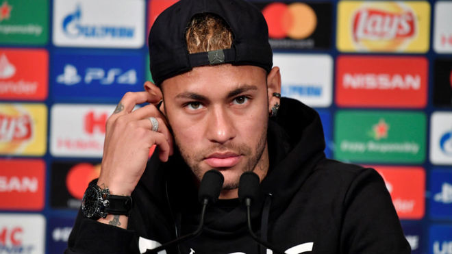 Neymar, in the pre PSG press conference