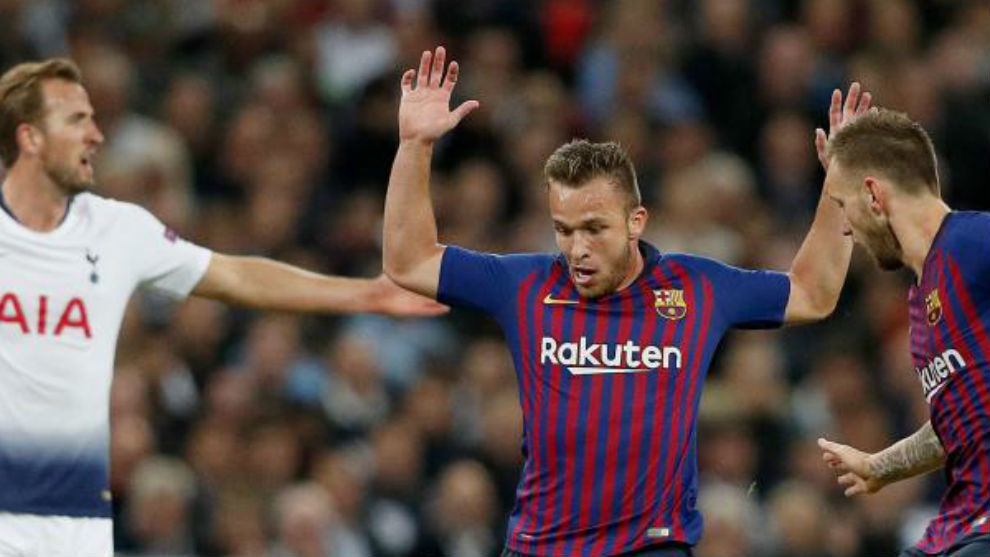 Arthur, during the Champions League encounter at Wembley
