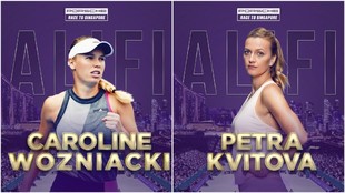 Wozniacki y Kvitova, clasificadas para Singapur