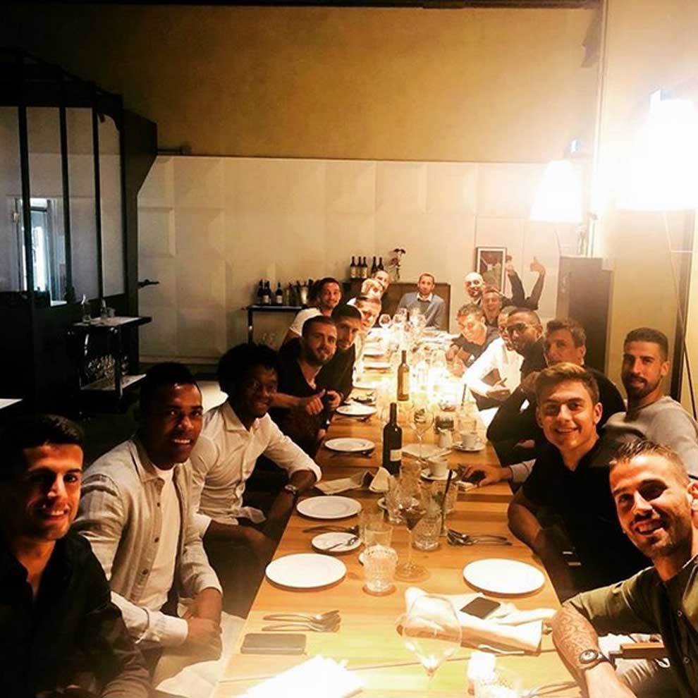 Cena de equipo de la Juventus a la que no falt Cristiano Ronaldo