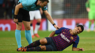 Several Barcelona players suffering knocks picked up at Wembley