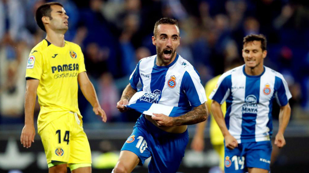 Darder celebra su tanto contra el Villarreal.