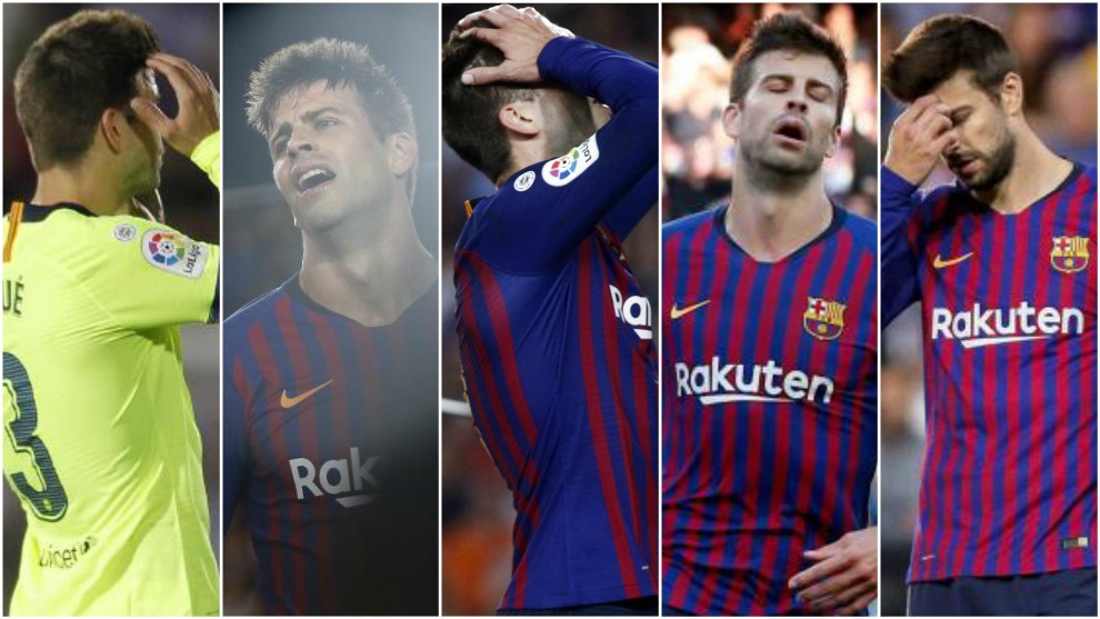 The five errors that have punished Pique
