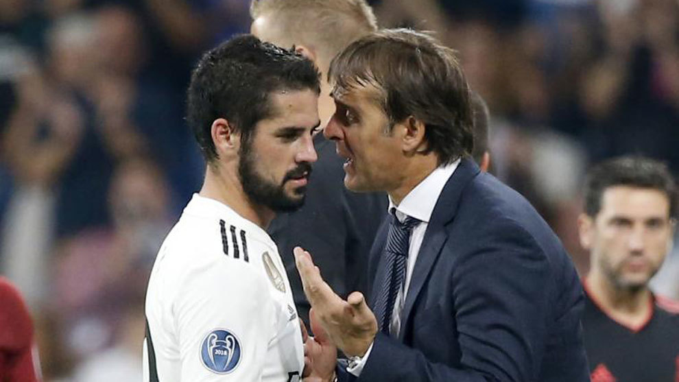 Isco and Lopetegui.