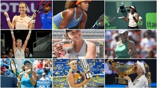 Las ocho campeonas de los torneos WTA ms importantes