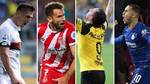 Unlikely candidates: Europe's top scorers are  Piatek, Stuani, Hazard and Alcacer