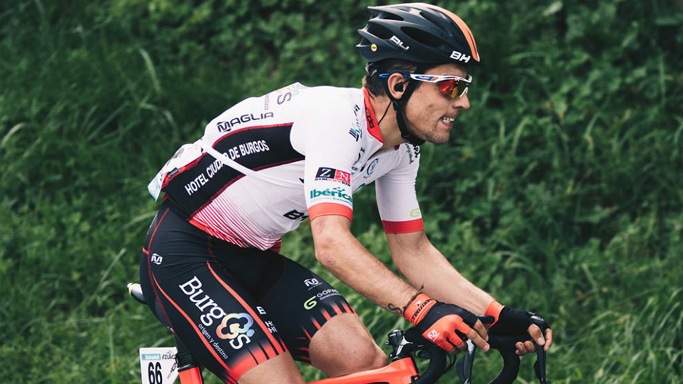 Ibai Salas en una etapa de la Vuelta al Pas Vasco 2018.