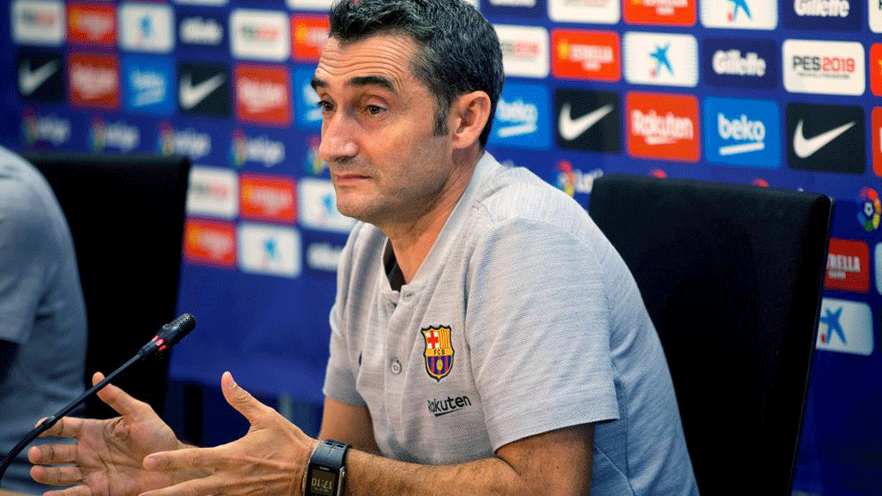 Ernesto Valverde, at a press conference