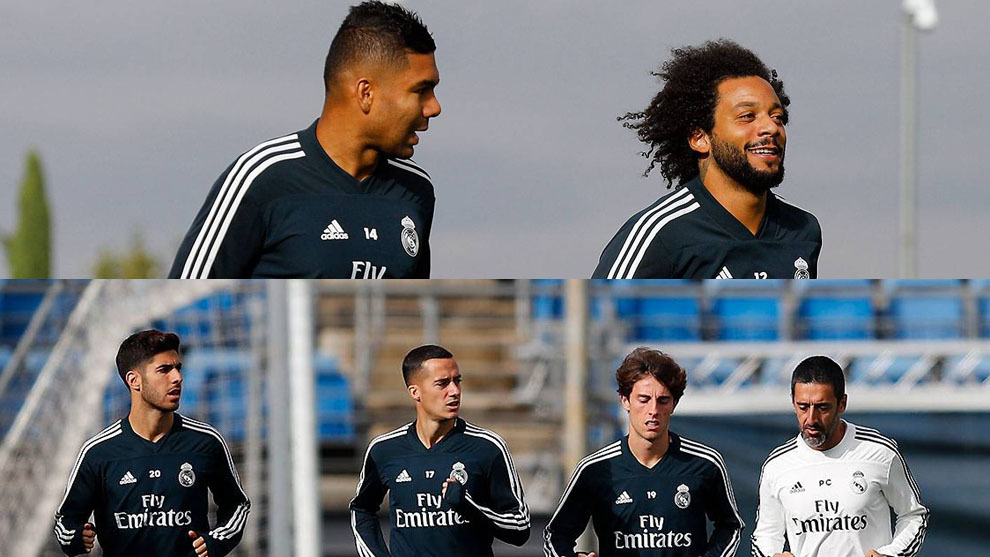 The players who started against Levante at Sunday&apos;s training session