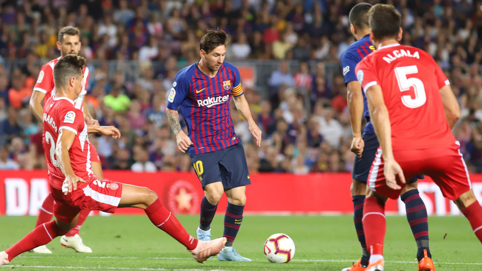 Messi, durante el ltimo Barcelona-Girona