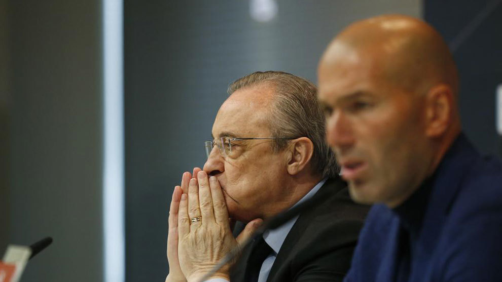 Florentino Perez and Zidane