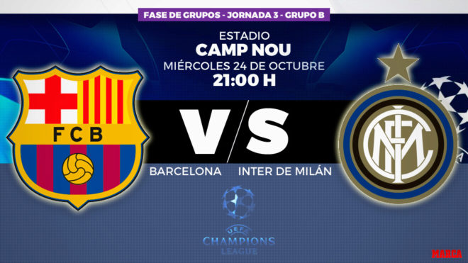 El FC Barcelona y el Inter de Miln se enfrentan hoy en la tercera...