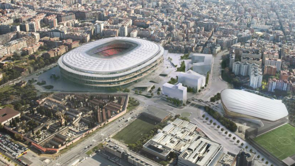 The Camp Nou.