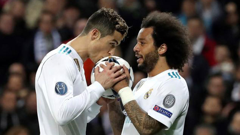 Cristiano Ronaldo and Marcelo.