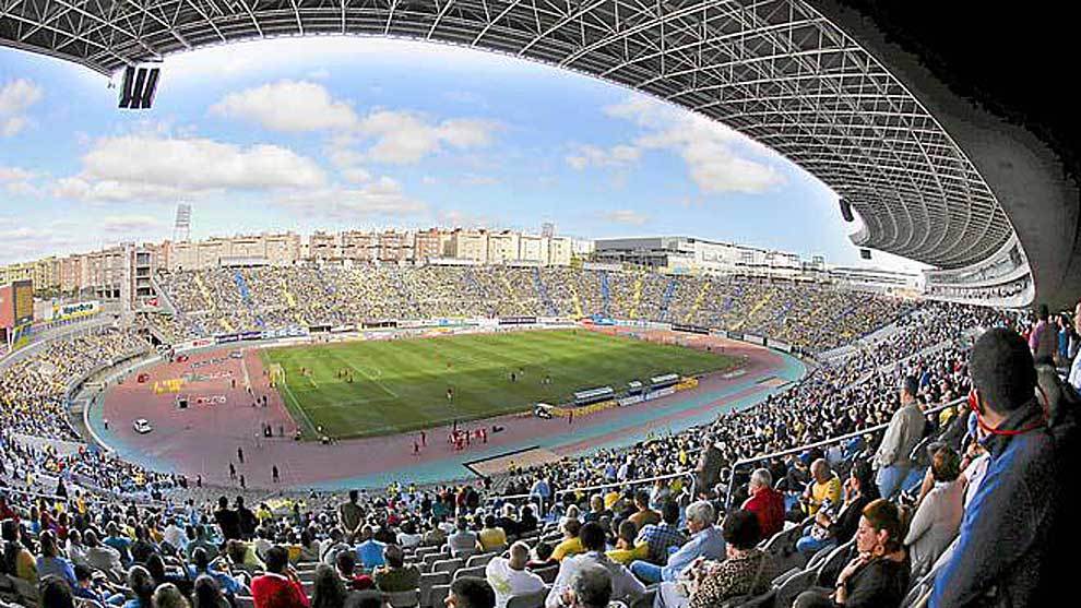 Vista panramica del Estadio Gran Canaria durante un partido