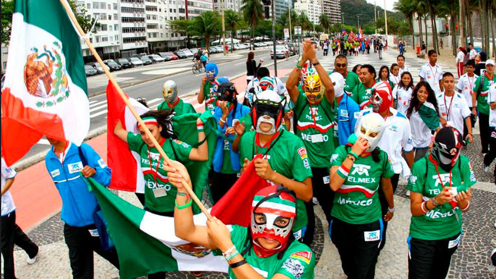 Las selecciones de México desfilan antes de la HWC 2010